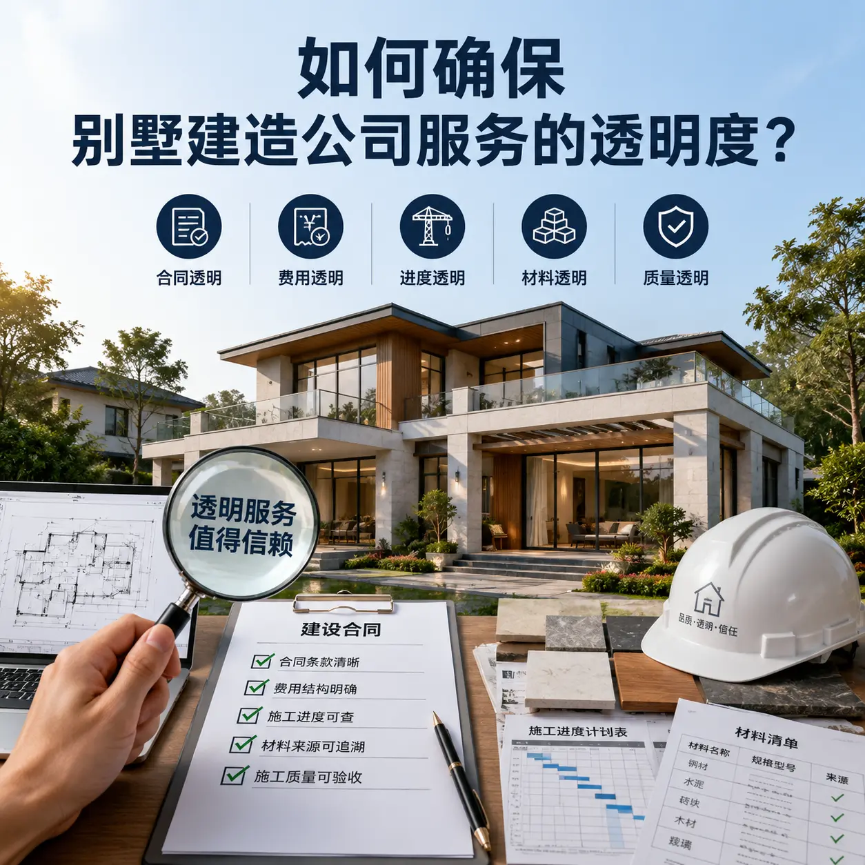 在 江口 如何确保别墅建造公司服务的透明度?