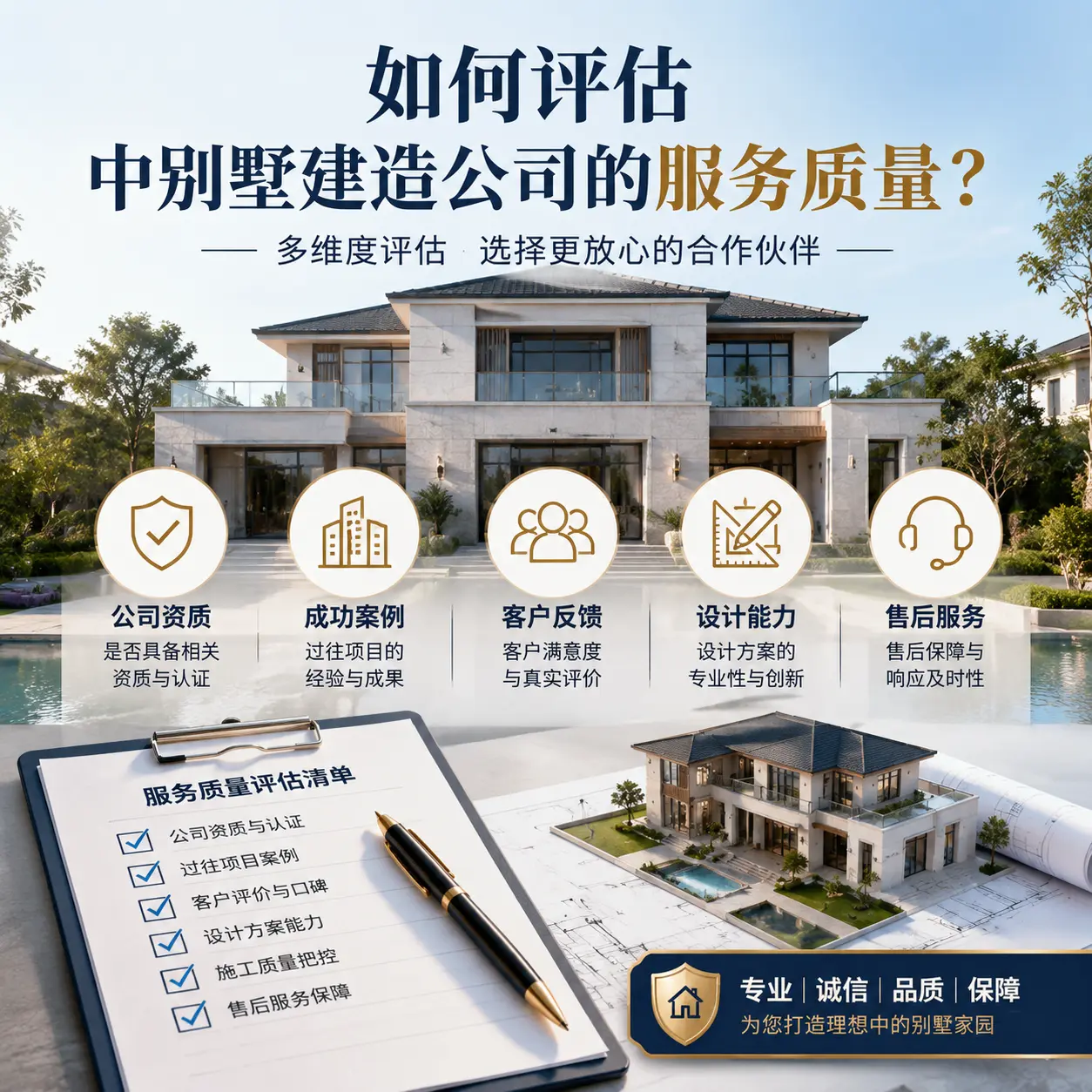 如何评估 江口 中别墅建造公司的服务质量?