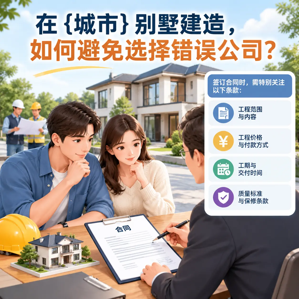 在 江口 别墅建造,如何避免选择错误公司?