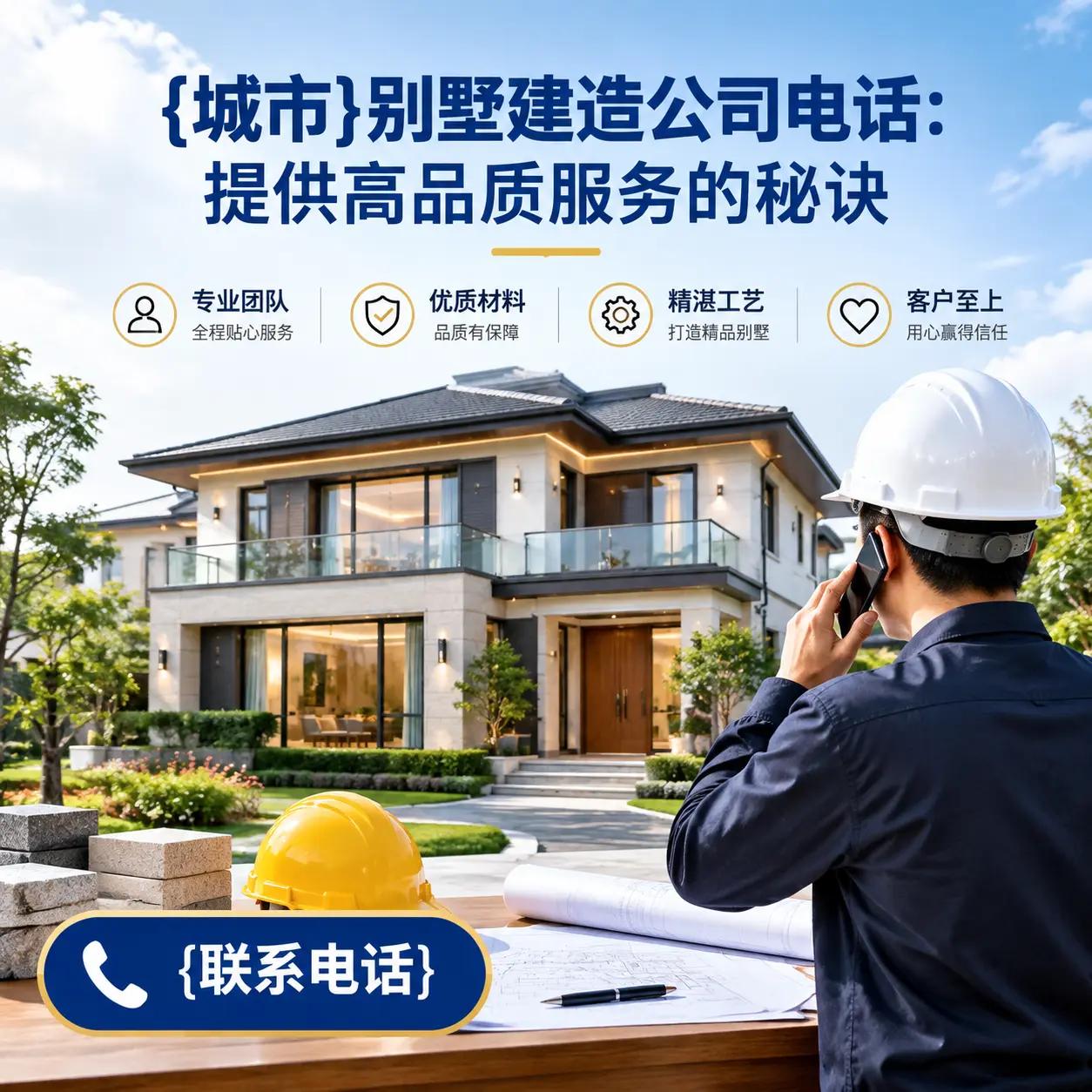 江口别墅建造公司电话:提供高品质服务的秘诀
