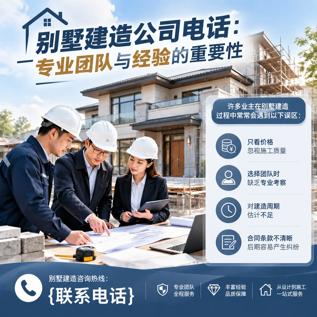 江口别墅建造公司电话：专业团队与经验的重要性