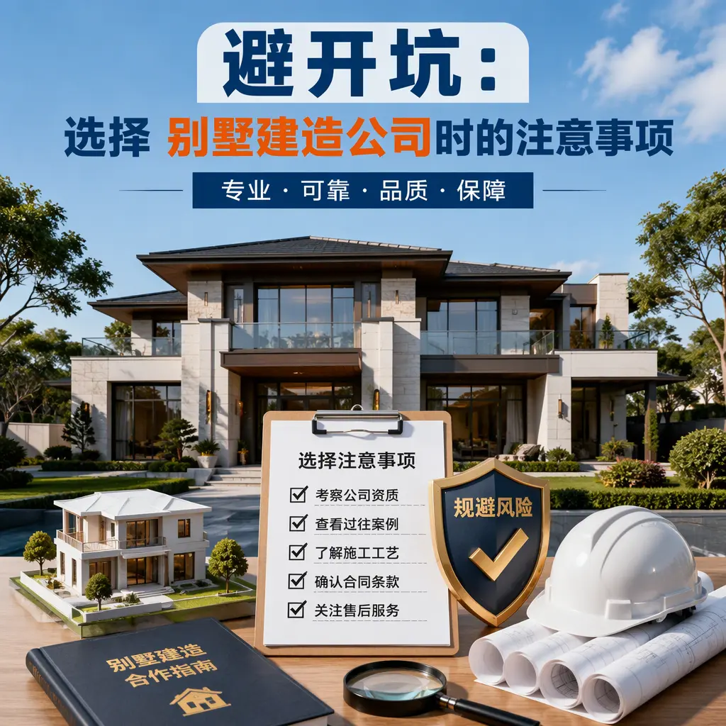 避开坑:选择 江口 别墅建造公司时的注意事项