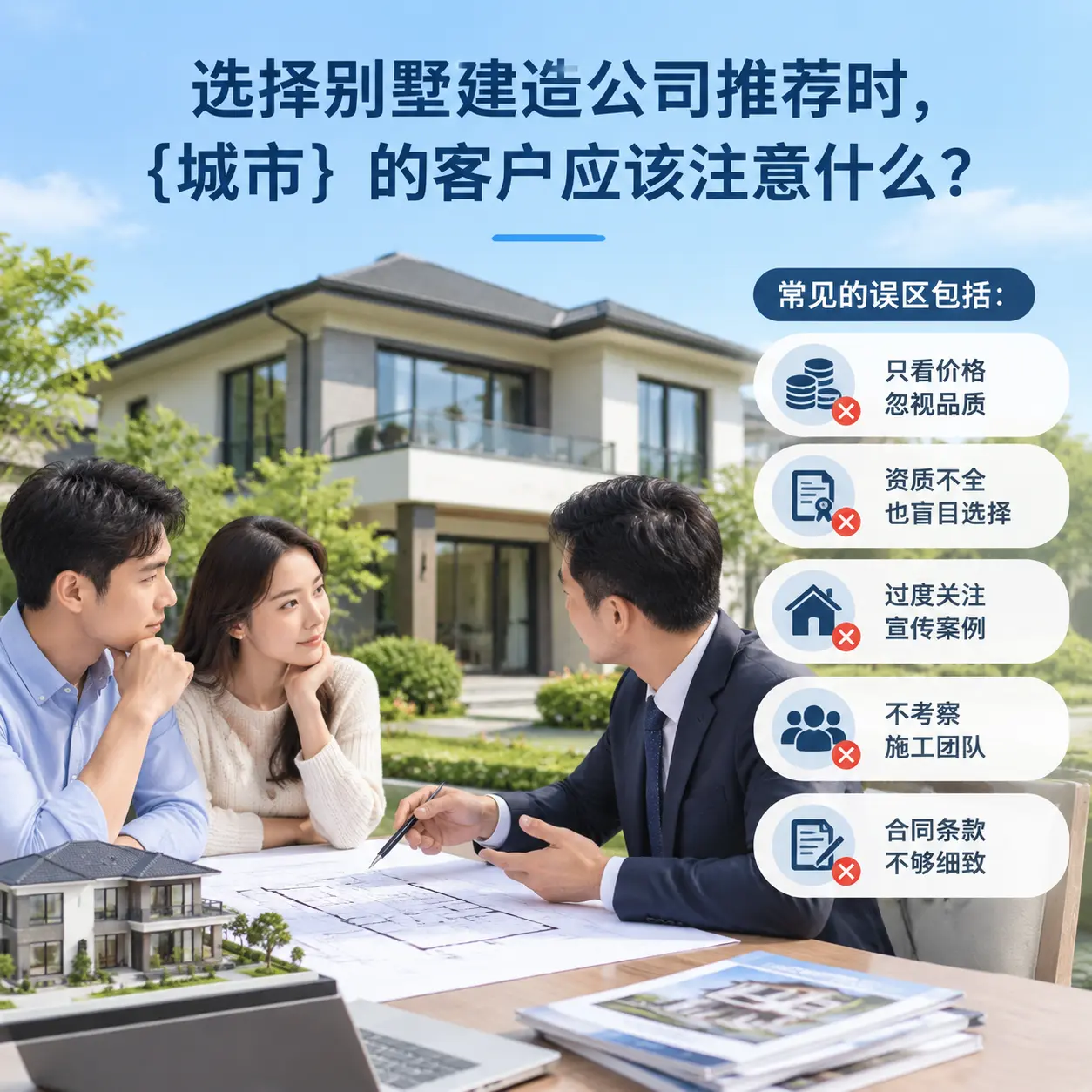 选择别墅建造公司推荐时,江口 的客户应该注意什么?