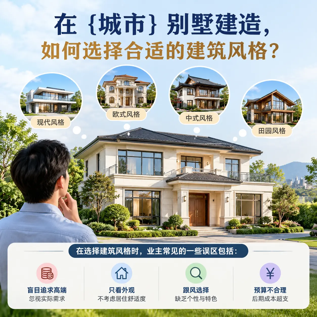 在 江口 别墅建造，如何选择合适的建筑风格？