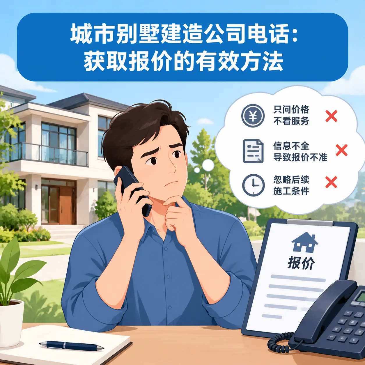 江口别墅建造公司电话：获取报价的有效方法
